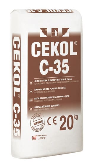 Masa szpachlowa CEKOL C-35 GŁADKI 20 Kg