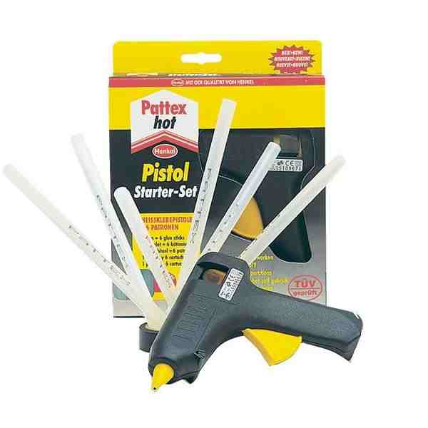 Pistolet termiczny Pattex Hobby Hot Pistol + klej termotopliwy Hot Sticks