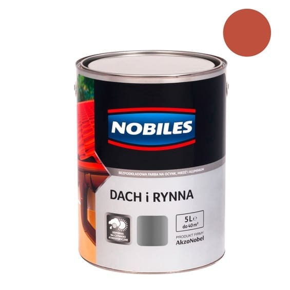 Emalia Nobiles Dach i Rynna brąz ceglasty