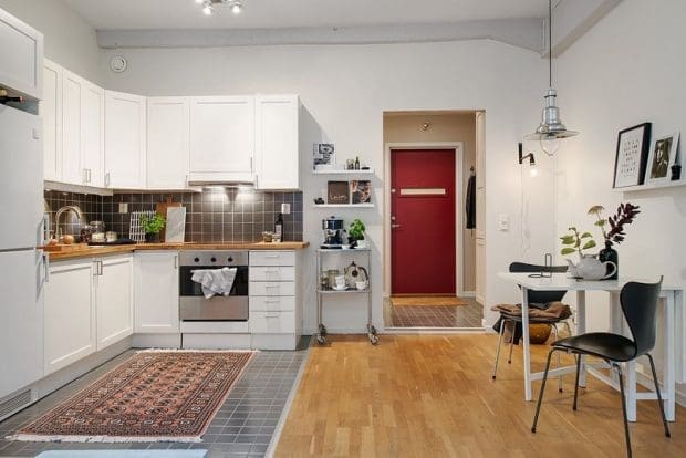 pomysł na dywan w kuchni